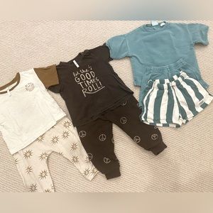 Rylee + Cru and Zara play clothes for boy 12-18 months